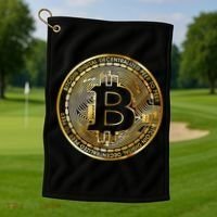 Bitcoin Btc Coin Crypto Trader Bitcoin Future Freedom Golf Towel thumb 1
