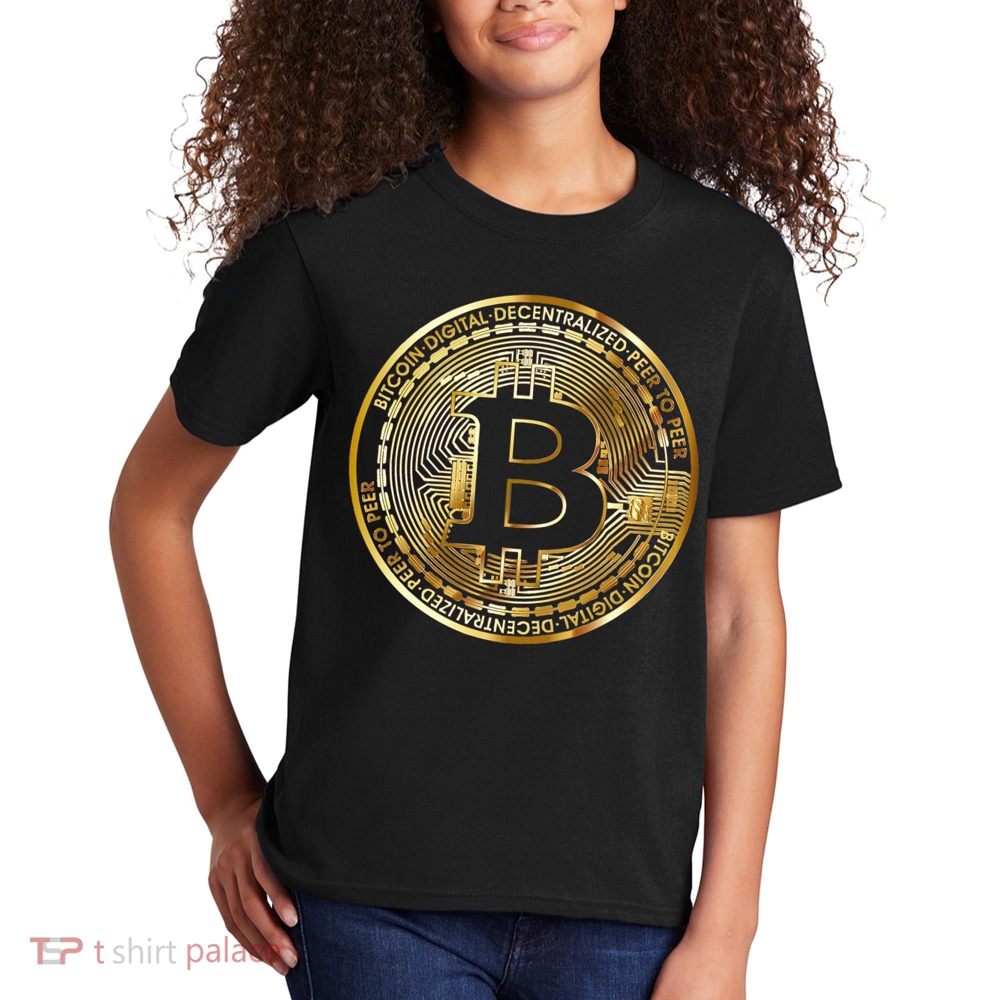 Bitcoin Btc Coin Crypto Trader Bitcoin Future Freedom Kids T-Shirt
