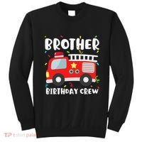 Brother Birthday Crew Fire Truck Party Firefighter Sweatshirt thumb 0