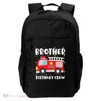 Brother Birthday Crew Fire Truck Party Firefighter Backpack thumb 0