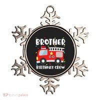 Brother Birthday Crew Fire Truck Party Firefighter Ornament thumb 0