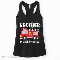 Brother Birthday Crew Fire Truck Party Firefighter Women's Tank Top thumb 0