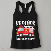 Brother Birthday Crew Fire Truck Party Firefighter Women's Tank Top thumb 3
