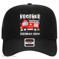 Brother Birthday Crew Fire Truck Party Firefighter Hat thumb 0