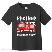 Brother Birthday Crew Fire Truck Party Firefighter Toddler T-Shirt thumb 0
