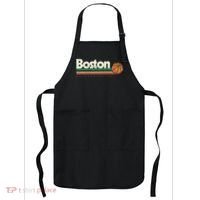 Basketball Boston City Bball Retro Stripes Apron thumb 0