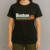 Basketball Boston City Bball Retro Stripes T-Shirt thumb 4