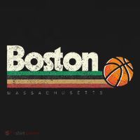 Basketball Boston City Bball Retro Stripes Women's Hoodie thumb 2