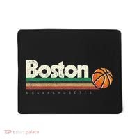 Basketball Boston City Bball Retro Stripes Mousepad thumb 0
