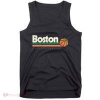 Basketball Boston City Bball Retro Stripes Tank Top thumb 0