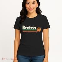 Basketball Boston City Bball Retro Stripes Women's T-Shirt thumb 4