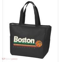 Basketball Boston City Bball Retro Stripes Tote Bag thumb 3
