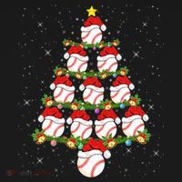Baseball Ball Christmas Santa Love Lights Xmas Boys Hoodie thumb 7