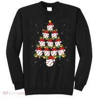 Baseball Ball Christmas Santa Love Lights Xmas Boys Sweatshirt thumb 0