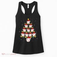 Baseball Ball Christmas Santa Love Lights Xmas Boys Women's Tank Top thumb 0