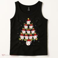 Baseball Ball Christmas Santa Love Lights Xmas Boys Tank Top thumb 2