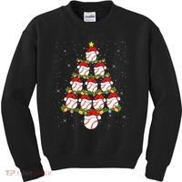 Baseball Ball Christmas Santa Love Lights Xmas Boys Kids Sweatshirt thumb 0