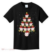 Baseball Ball Christmas Santa Love Lights Xmas Boys Kids T-Shirt thumb 0