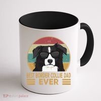 Best Border Collie Dad Ever Funny Dog Gift For And Coffee Mug thumb 1