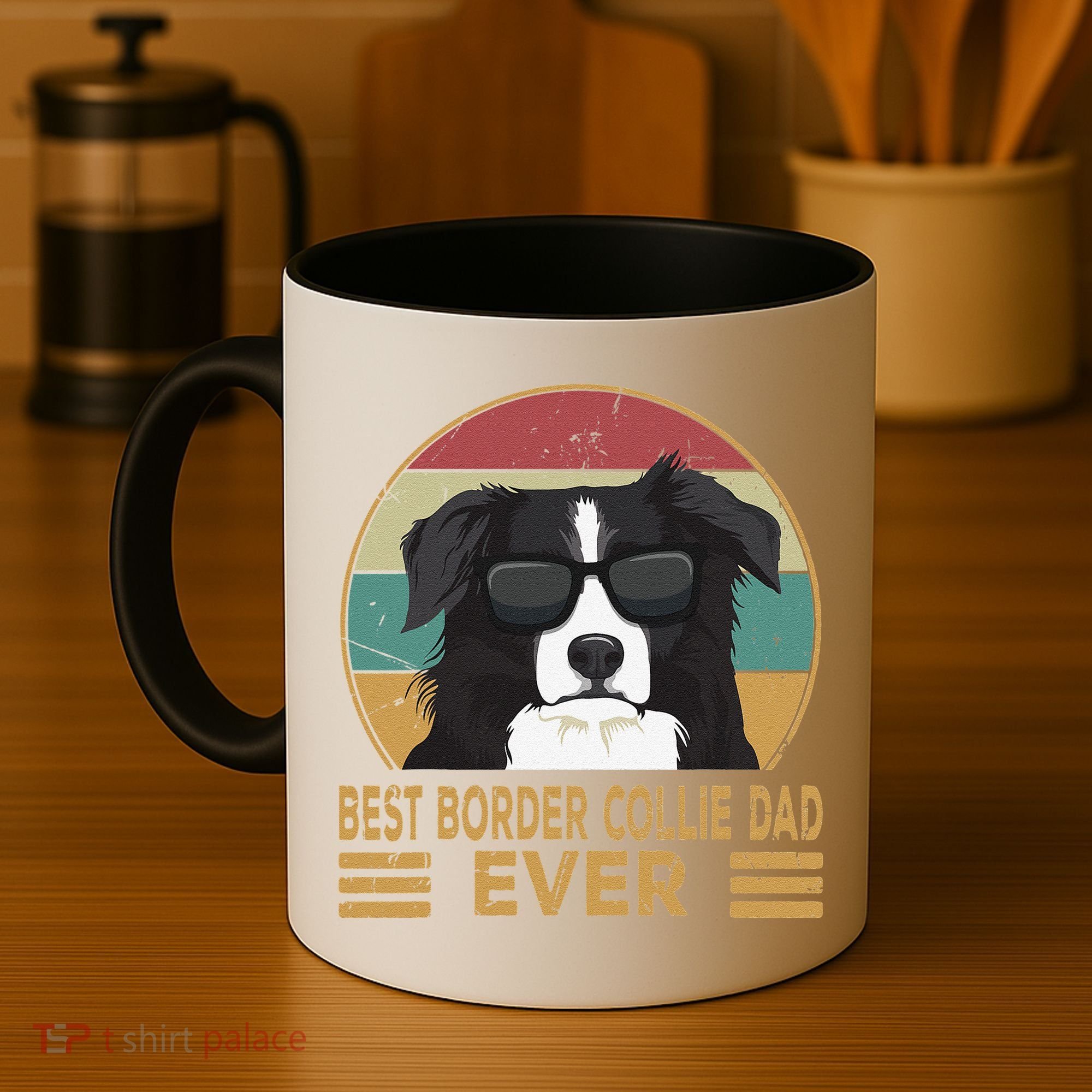 Best Border Collie Dad Ever Funny Dog Gift For And Coffee Mug