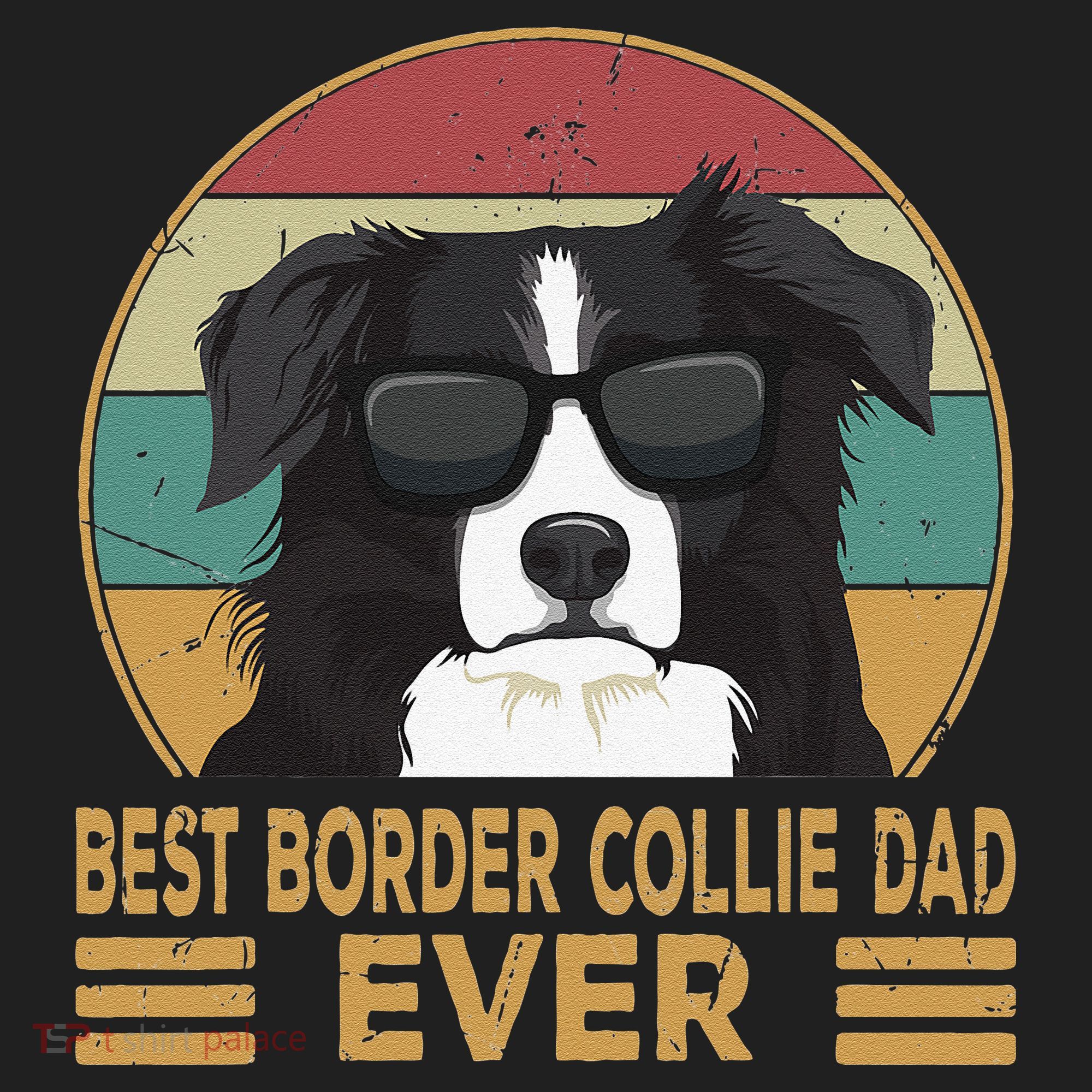 Best Border Collie Dad Ever Funny Dog Gift For And Beanie