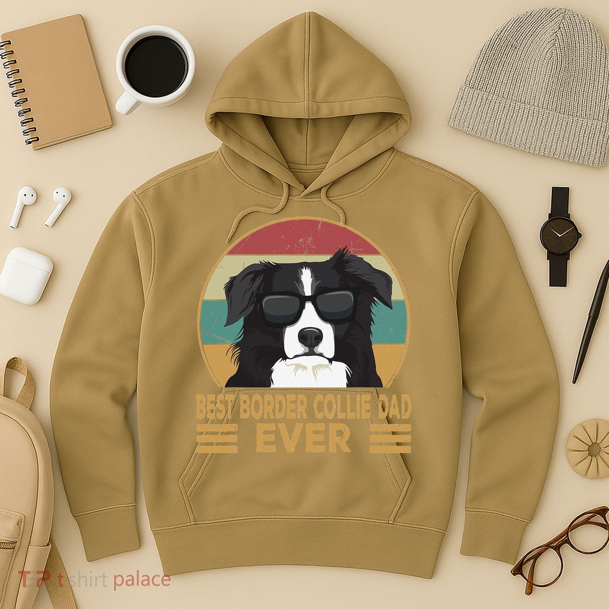 Best Border Collie Dad Ever Funny Dog Gift For And Hoodie
