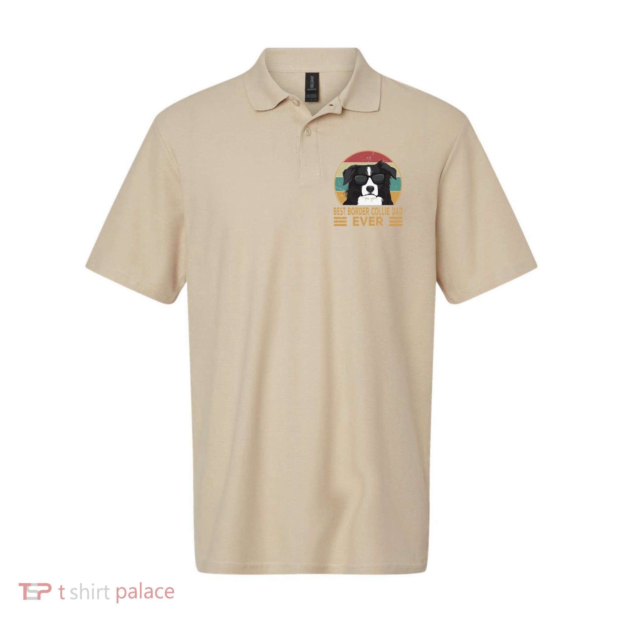 Best Border Collie Dad Ever Funny Dog Gift For And Polo