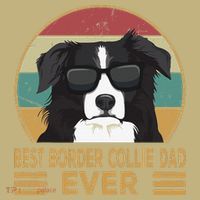 Best Border Collie Dad Ever Funny Dog Gift For And Mousepad thumb 1