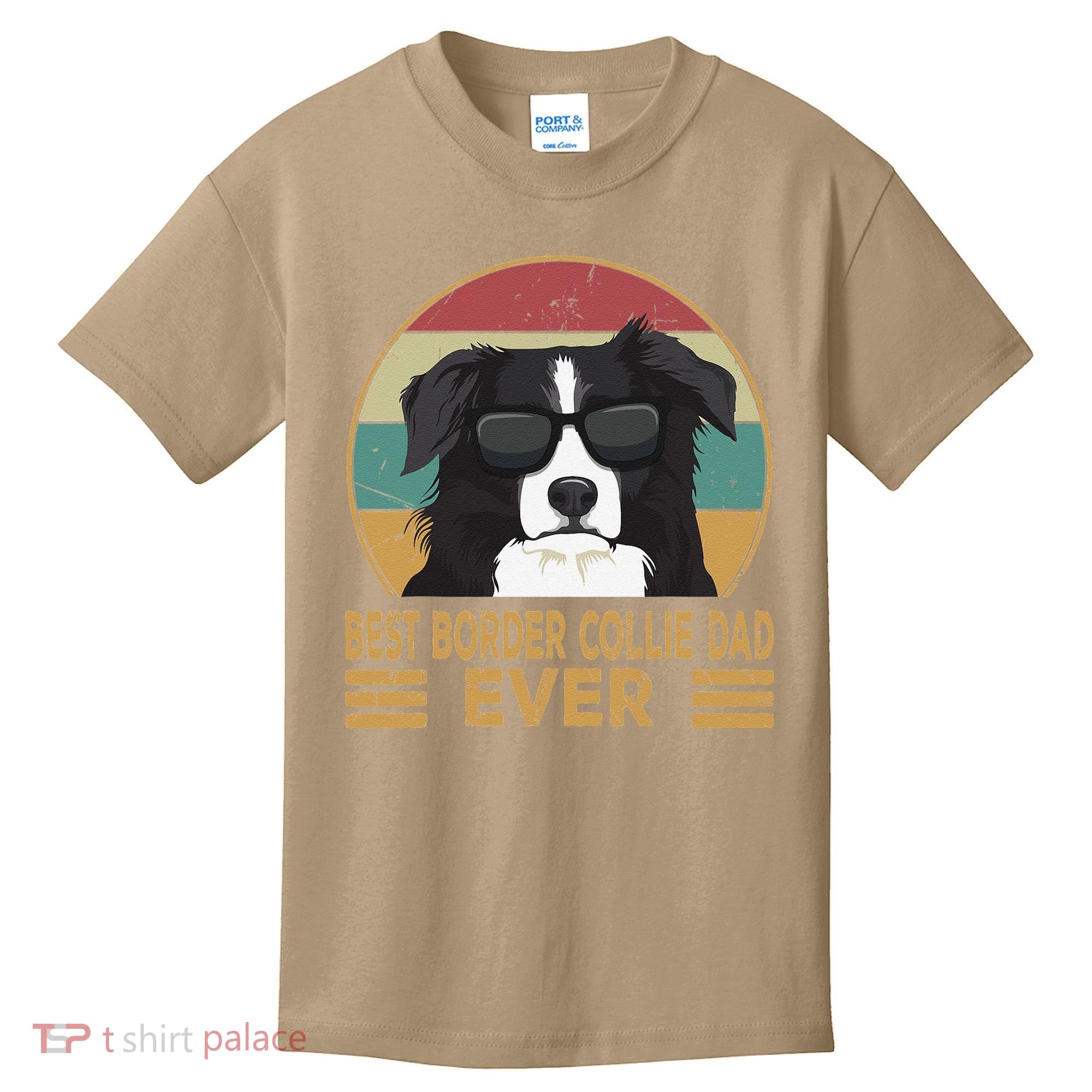 Best Border Collie Dad Ever Funny Dog Gift For And Kids T-Shirt
