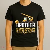 Brother Birthday Crew Construction Birthday T-Shirt thumb 3