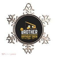 Brother Birthday Crew Construction Birthday Ornament thumb 0