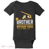 Brother Birthday Crew Construction Birthday Baby Bodysuit thumb 0