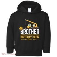Brother Birthday Crew Construction Birthday Toddler Hoodie thumb 0