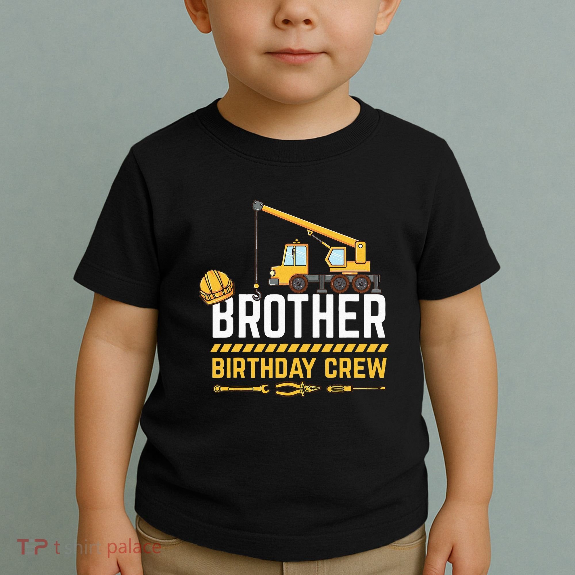 Brother Birthday Crew Construction Birthday Toddler T-Shirt