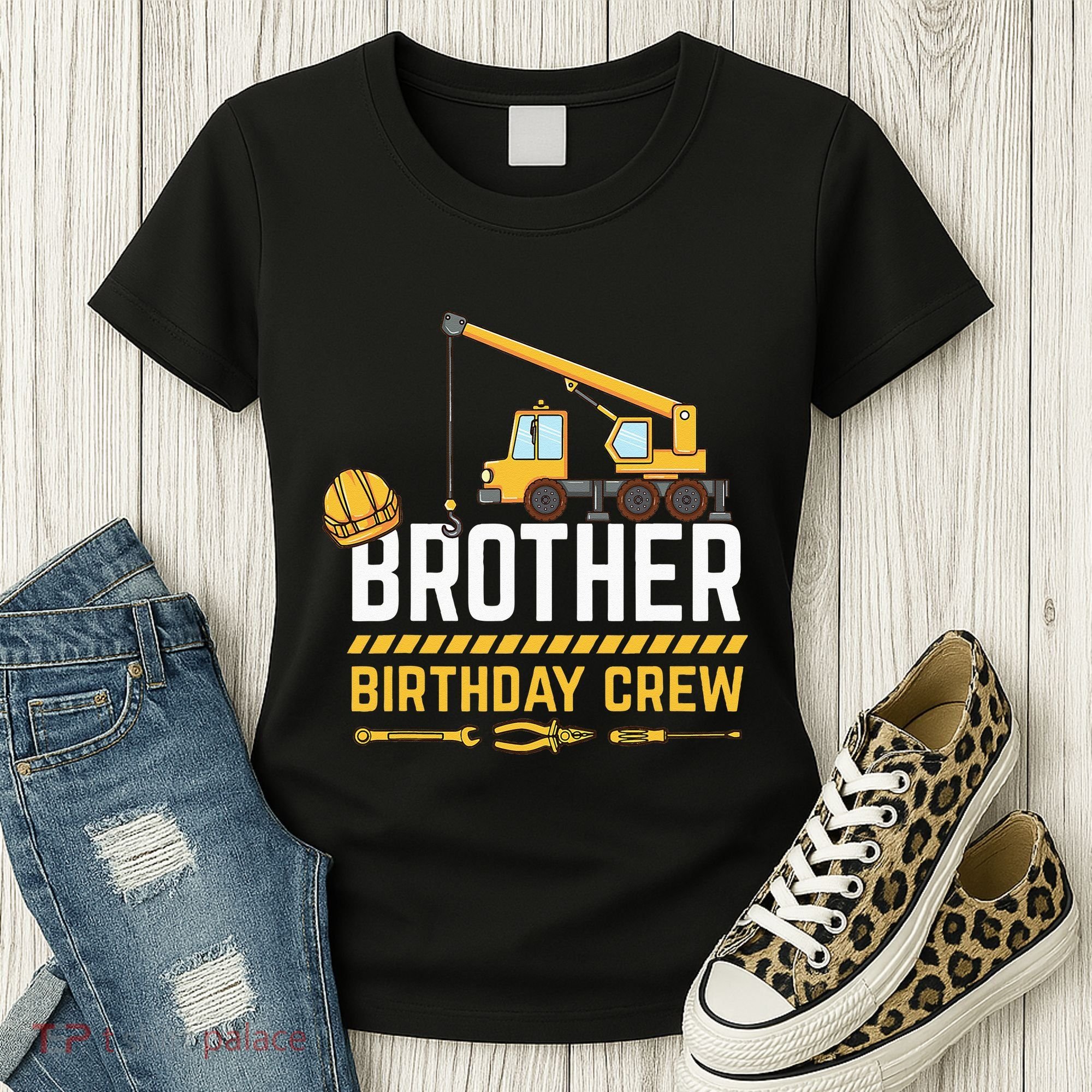 Brother Birthday Crew Construction Birthday Women's T-Shirt