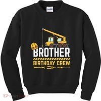 Brother Birthday Crew Construction Birthday Kids Sweatshirt thumb 0