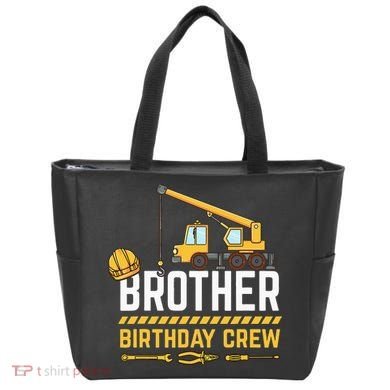 Brother Birthday Crew Construction Birthday Tote Bag