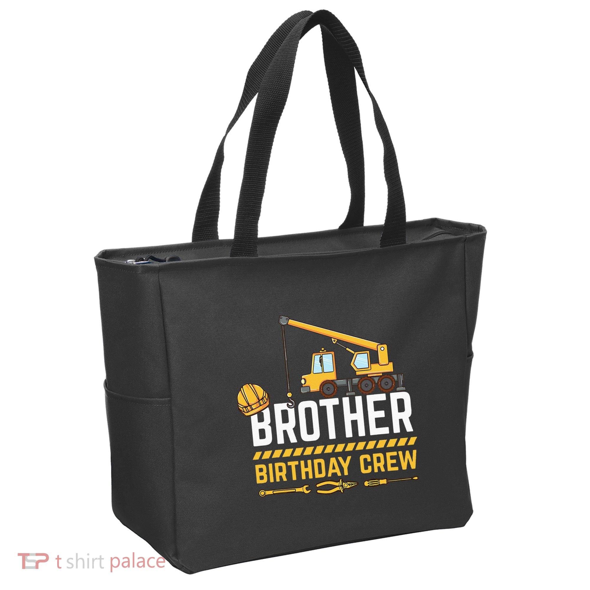 Brother Birthday Crew Construction Birthday Tote Bag