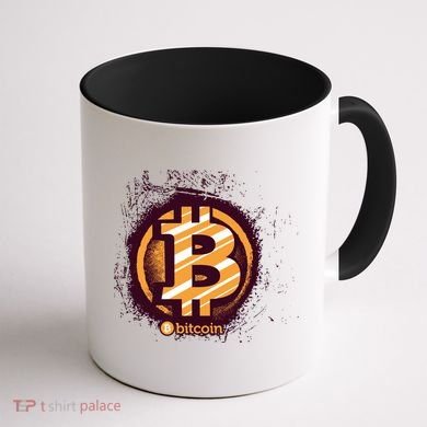 Bitcoin BTC Crypto Cryptocurrency Trader Coffee Mug back