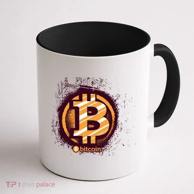 Bitcoin BTC Crypto Cryptocurrency Trader Coffee Mug back