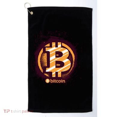 Bitcoin BTC Crypto Cryptocurrency Trader Golf Towel