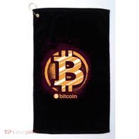 Bitcoin BTC Crypto Cryptocurrency Trader Golf Towel thumb 0