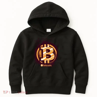 Bitcoin BTC Crypto Cryptocurrency Trader Kids Hoodie