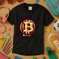 Bitcoin BTC Crypto Cryptocurrency Trader Kids T-Shirt thumb 3