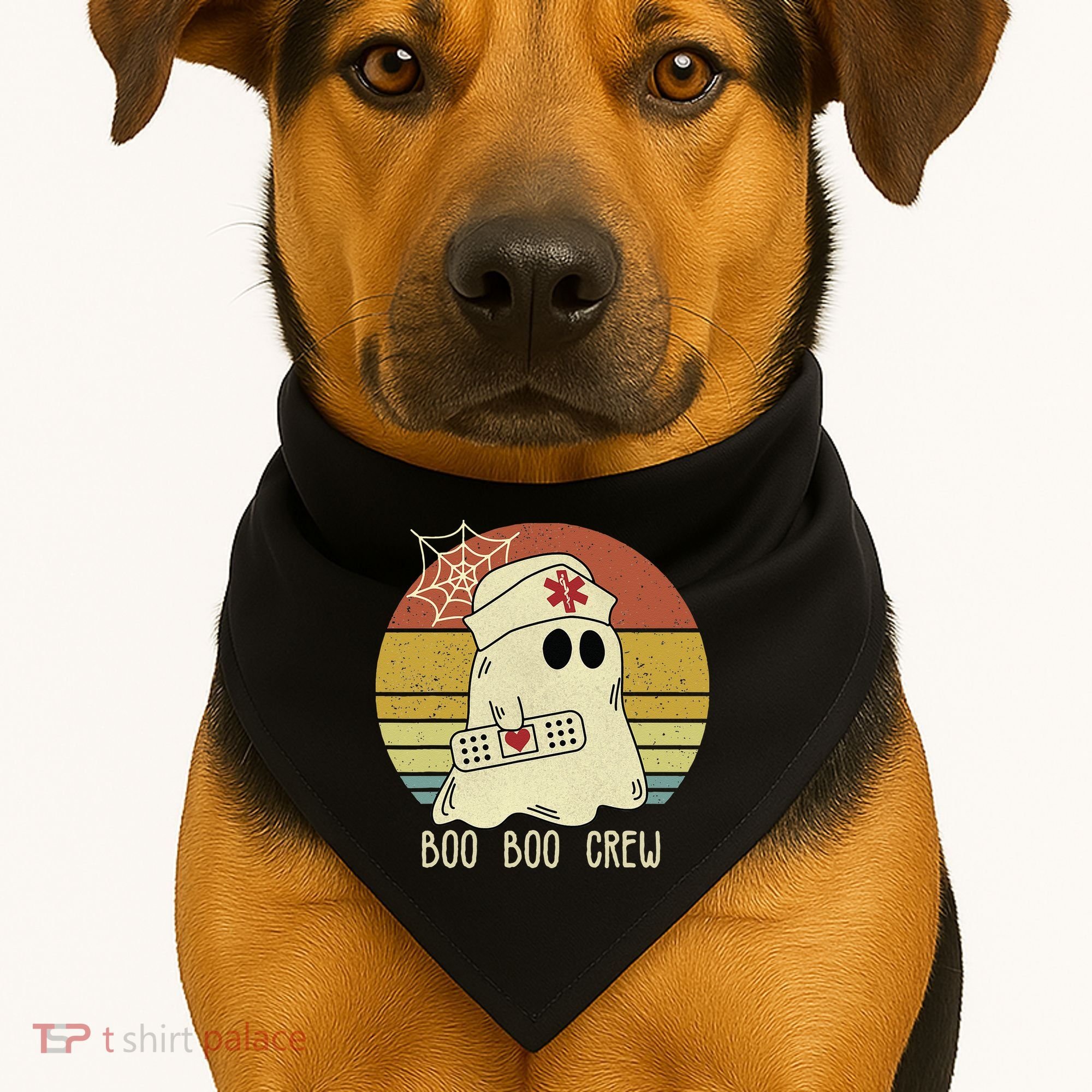 Boo Boo Crew Nurse Halloween Nurse For Women USA-Made Doggie Bandana
