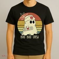 Boo Boo Crew Nurse Halloween Nurse For Women T-Shirt thumb 3