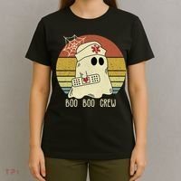 Boo Boo Crew Nurse Halloween Nurse For Women T-Shirt thumb 4