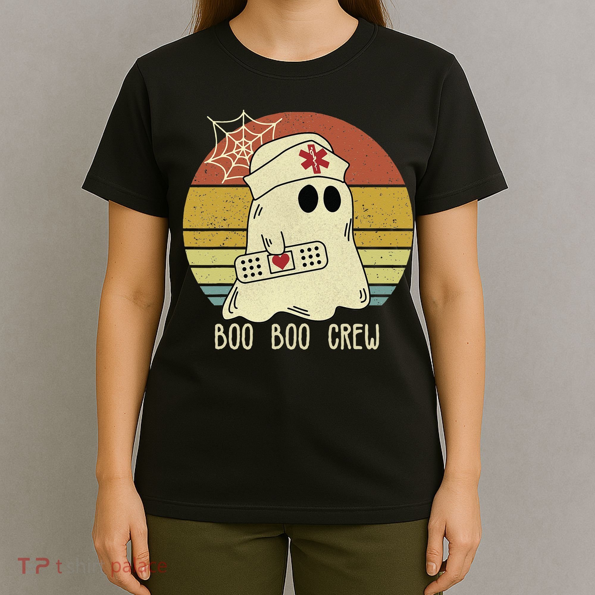 Boo Boo Crew Nurse Halloween Nurse For Women T-Shirt