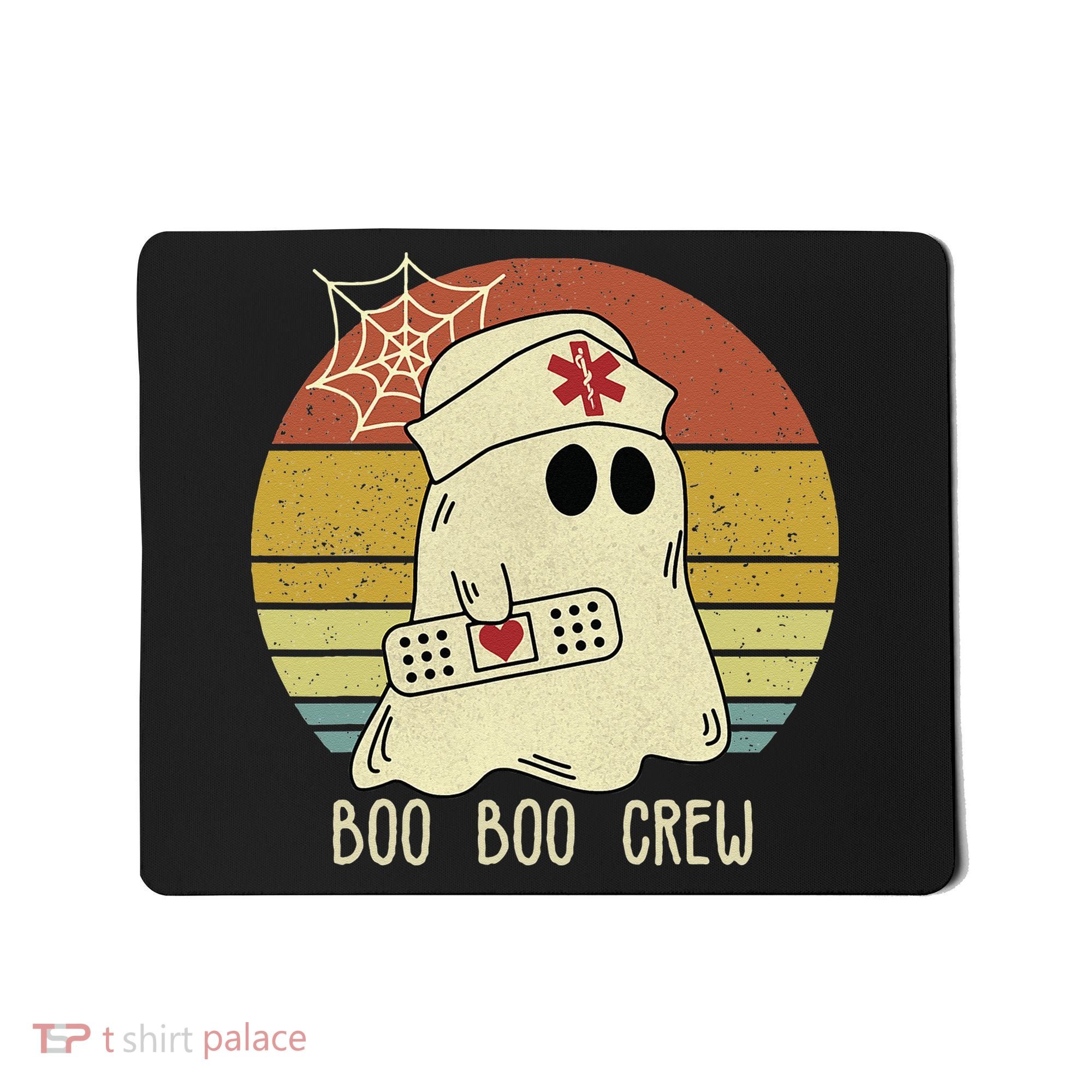 Boo Boo Crew Nurse Halloween Nurse For Women Mousepad