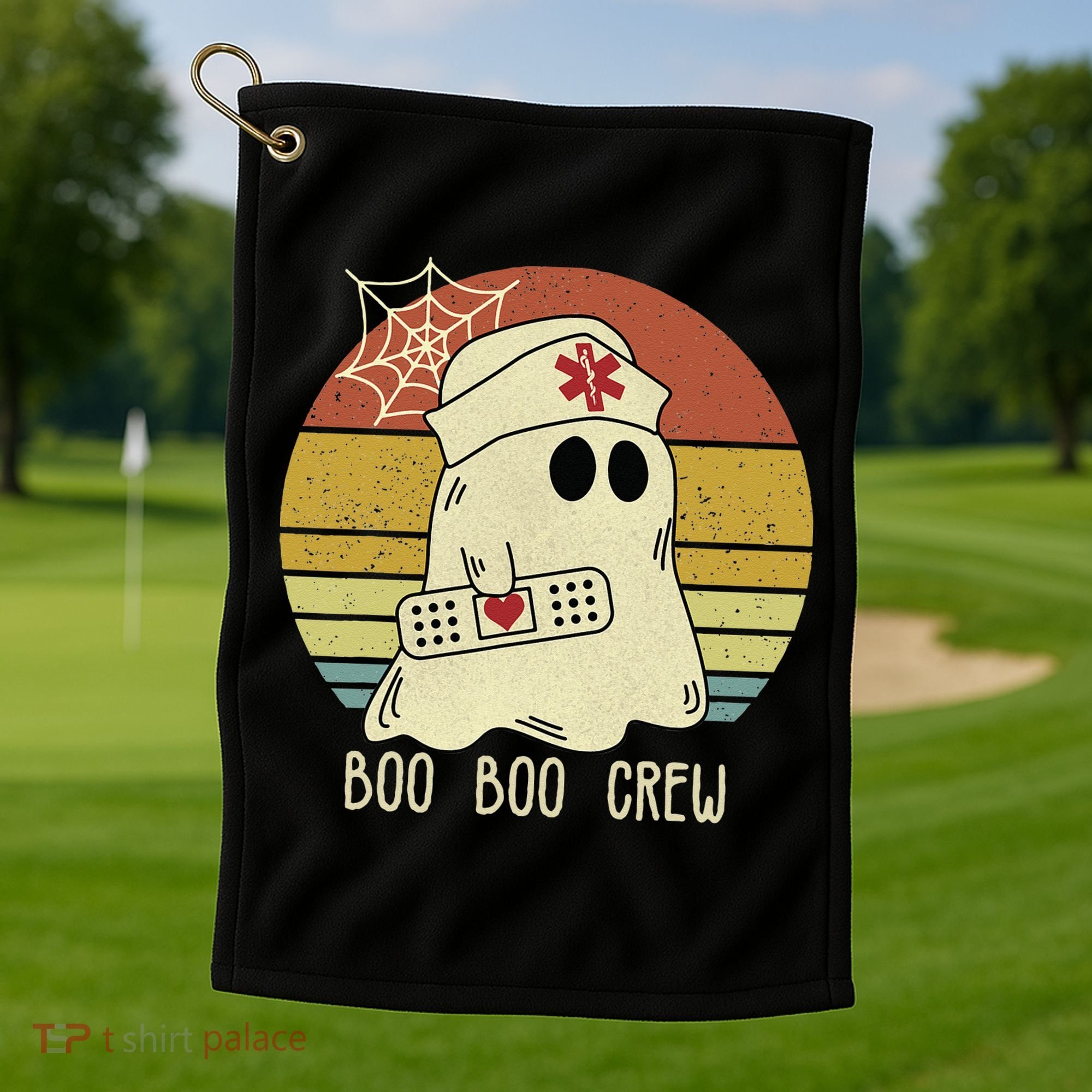 Boo Boo Crew Nurse Halloween Nurse For Women Golf Towel
